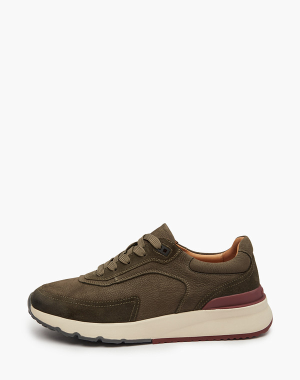 Мужские кроссовки цвета хаки 5390₽