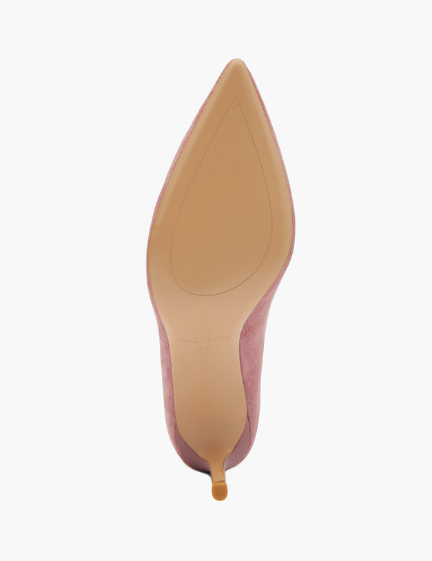 Розовые женские туфли из велюра MASCOTTE 15-2145113-4618M | ракурс 5