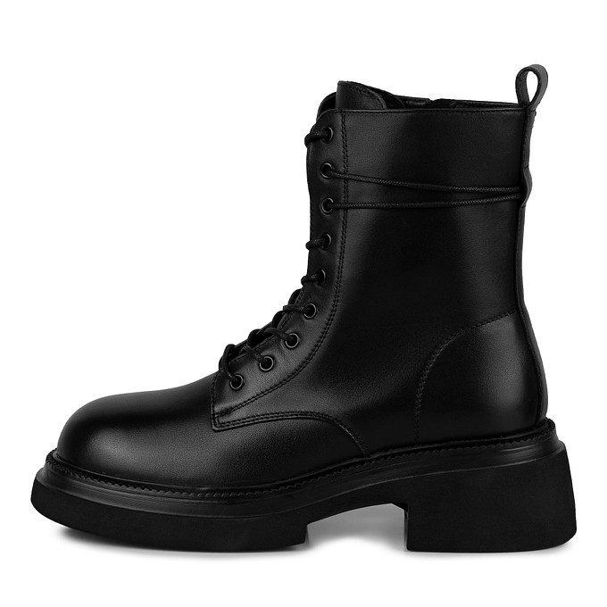 Черные кожаные ботинки женские "Томас Мюнц"