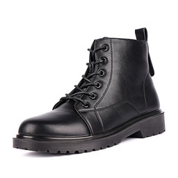 245-32WK-769SR Ботинки женские и.кожа/ворс.ткань черн, INSTREET