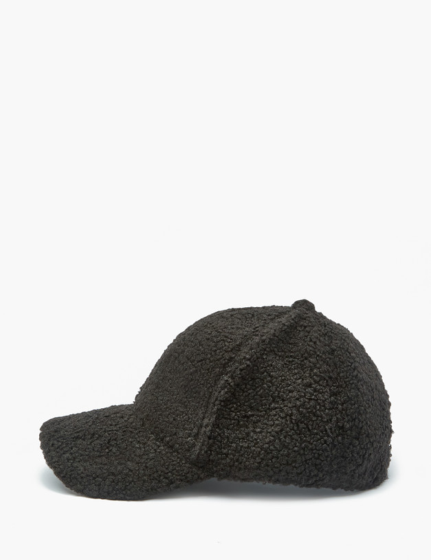 Черная плюшевая женская кепка MASCOTTE 746-2204-2402 | ракурс 2