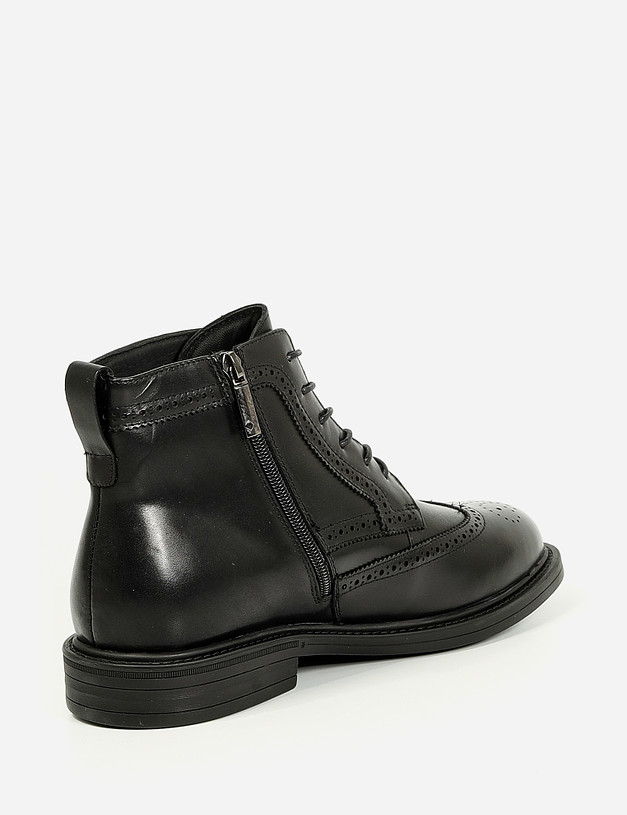 Черные мужские зимние ботинки MASCOTTE 58-1211332-3128M | ракурс 4
