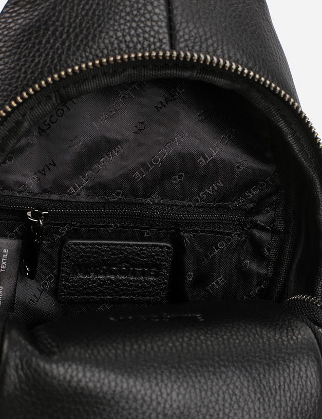 Черная мужская сумка-слинг MASCOTTE 604-1101-102 | ракурс 4