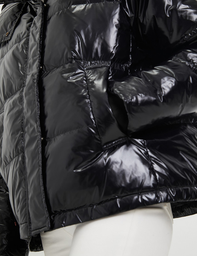 Черная женская дутая куртка MASCOTTE 234-3301-2402 | ракурс 5