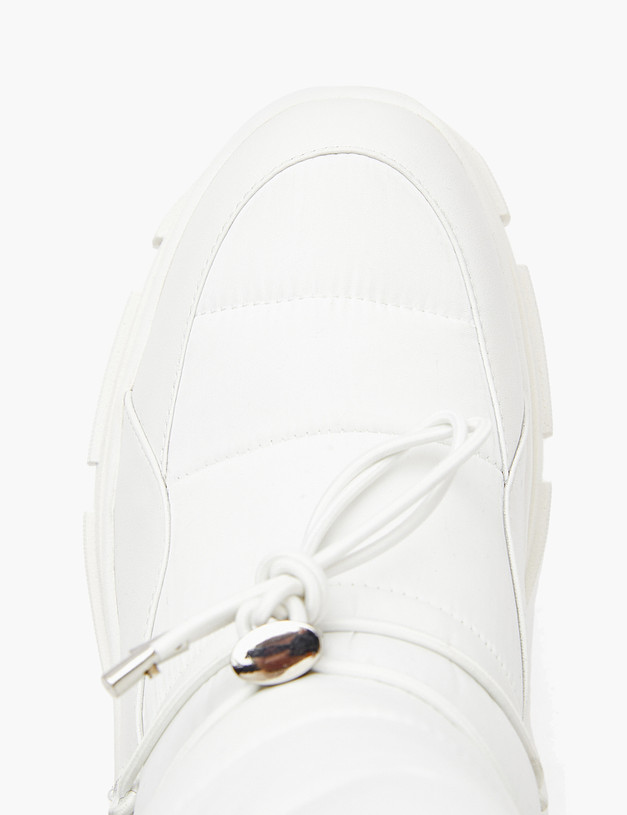 Белые женские зимние ботинки MASCOTTE 233-3201937-0201 | ракурс 4