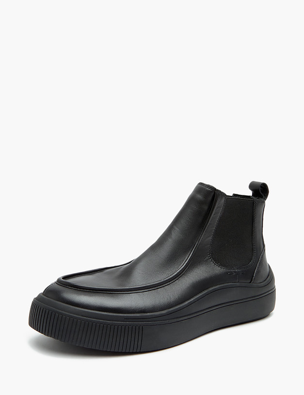 Черные мужские зимние ботинки MASCOTTE 22-321832-8100M | ракурс 2