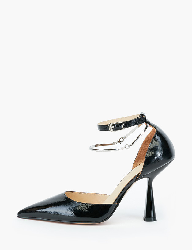 Черные лаковые женские туфли MASCOTTE 11-210811-0702 | ракурс 1