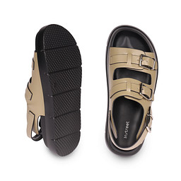 77-51WA-050SS Туфли летние женские и.кожа/и.кожа хаки, INSTREET