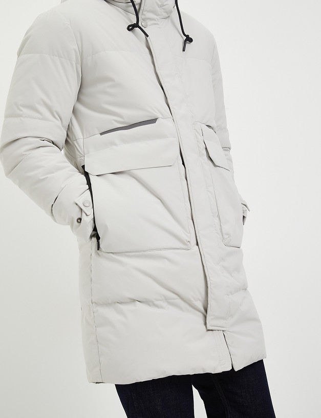 Белая мужская куртка MASCOTTE 234-3399-2401 | ракурс 4