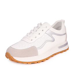 78-51WB-021VT Полуботинки для активного отдыха женские кож.спилок-спилок/текстиль-и.кожа бел-серый, Quattrocomforto