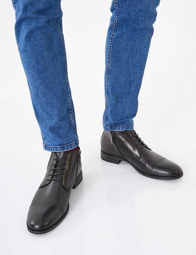 Черные мужские ботинки MASCOTTE 128-120223-0102 | ракурс 1