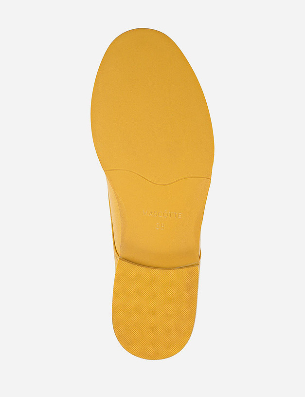 Желтые кожаные полуботинки MASCOTTE 99-23411-0518 | ракурс 5