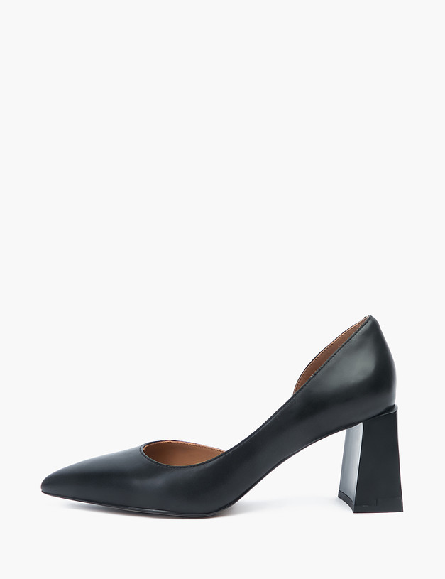 Черные женские туфли на устойчивом каблуке MASCOTTE 172-2260111-3450M | ракурс 1