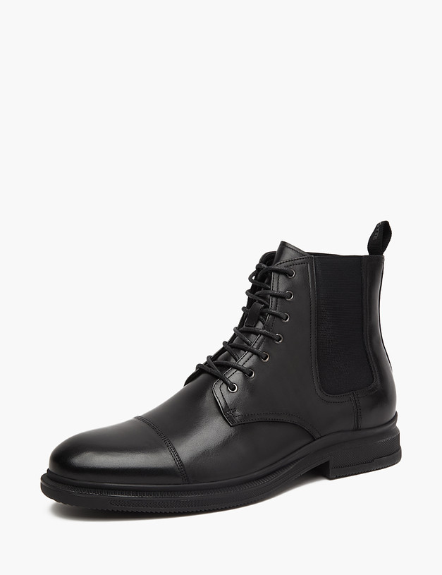 Черные мужские ботинки MASCOTTE 58-322526-0102 | ракурс 2