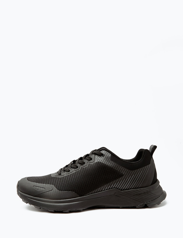 Черные мужские кроссовки из текстиля MASCOTTE 189-411321-0202 | ракурс 2