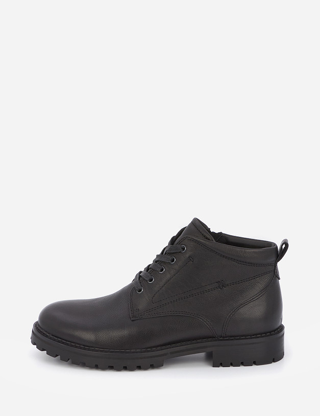 Черные кожаные мужские ботинки MASCOTTE 22-1210323-3180M | ракурс 2