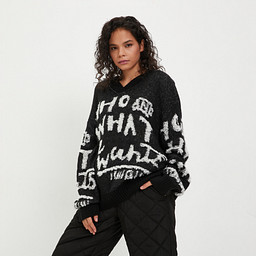 42WP-K0199 Джемпер женский черн, Pulse