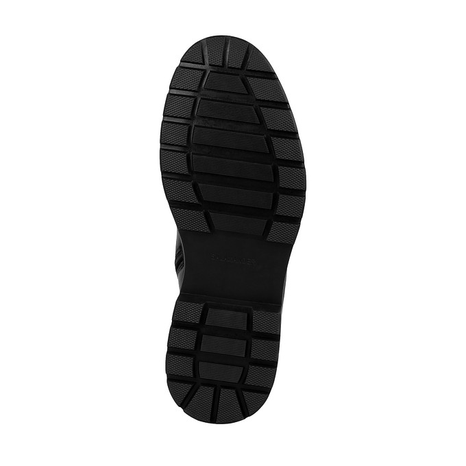 Черные кожаные высокие ботинки мужские «Саламандер»