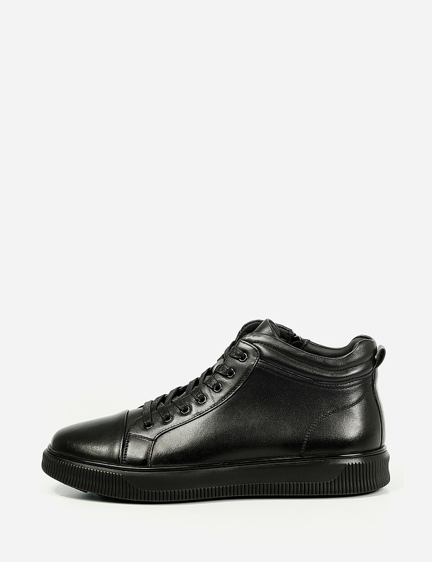 Черные мужские ботинки из кожи MASCOTTE 104-1211122-3107M | ракурс 2