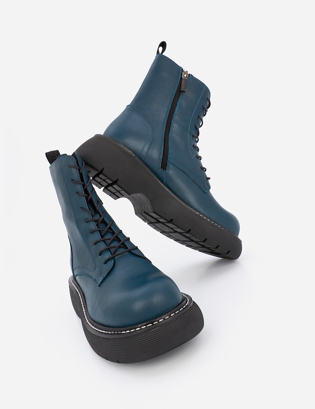 Синие женские ботинки MASCOTTE 22-120521-4161M | ракурс 8
