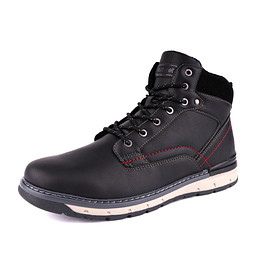 189-32MV-993FSR Ботинки для активного отдыха мужские и.кожа-текстиль/ворс.ткань черн, INSTREET
