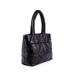 SH-22BWC-030 Сумка женская и.кожа/текстиль черн, L, INSTREET