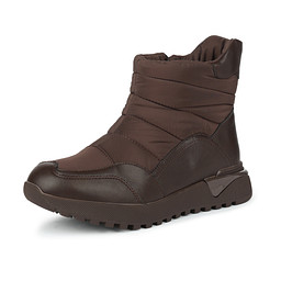 163-52WK-057TN Ботинки для активного отдыха женские текстиль-и.кожа/шерсть-и.мех корич, Zenden