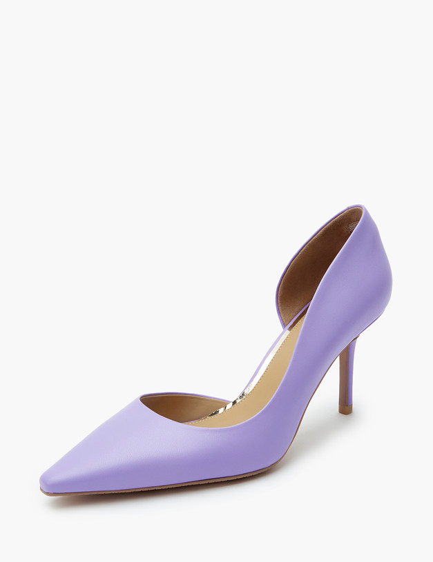 Фиолетовые кожаные женские туфли MASCOTTE 171-210513-6526M | ракурс 2