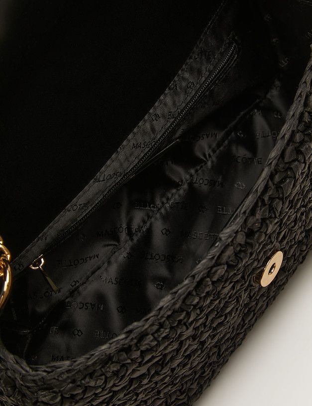 Черная женская плетеная сумка MASCOTTE 647-4106-0302 | ракурс 4