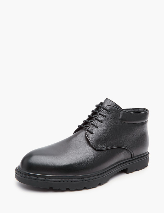 Черные мужские зимние ботинки MASCOTTE 128-320331-0102 | ракурс 2