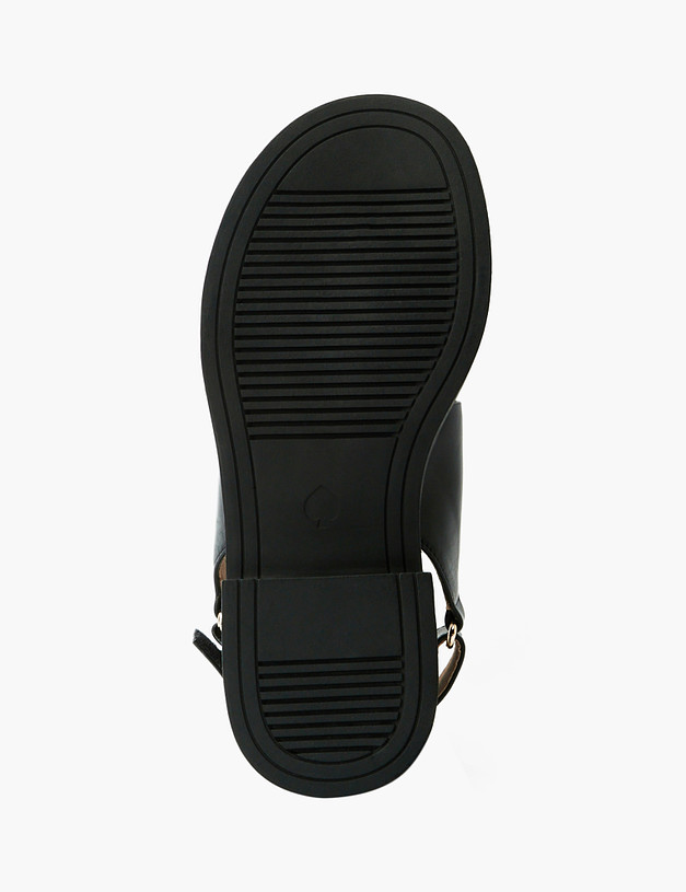 Черные кожаные женские сандалии MASCOTTE 233-312311-0102 | ракурс 6
