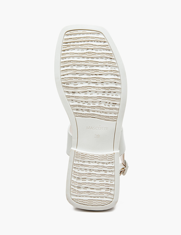 Белые женские сандалии из натуральной кожи MASCOTTE 94-410811-0501 | ракурс 5