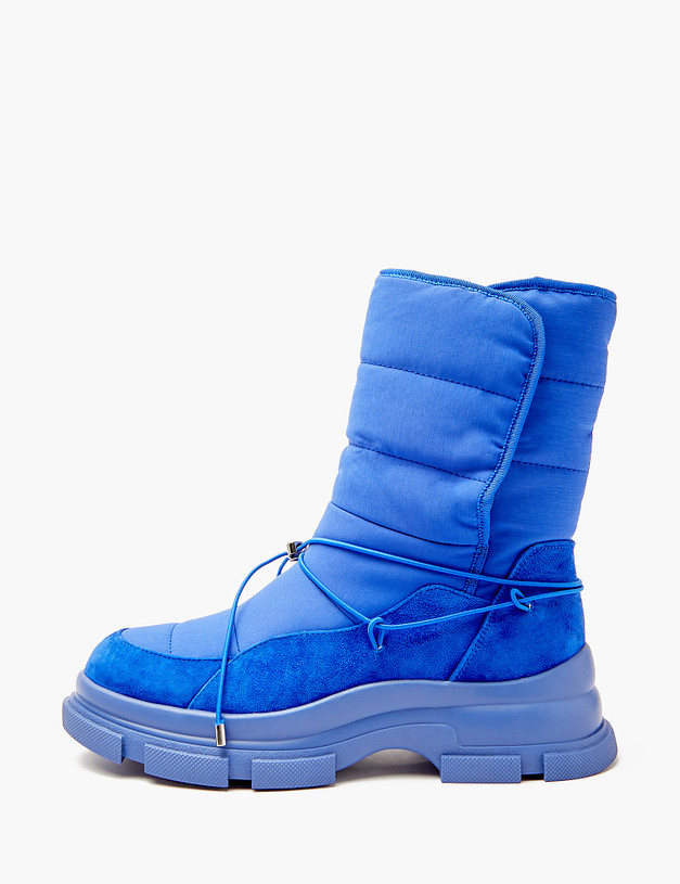 Синие женские зимние ботинки MASCOTTE 233-3201937-0203 | ракурс 1