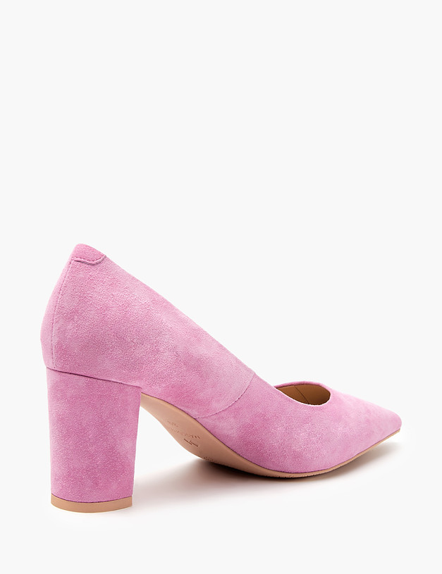 Розовые женские туфли из велюра MASCOTTE 172-4122711-4637M | ракурс 3