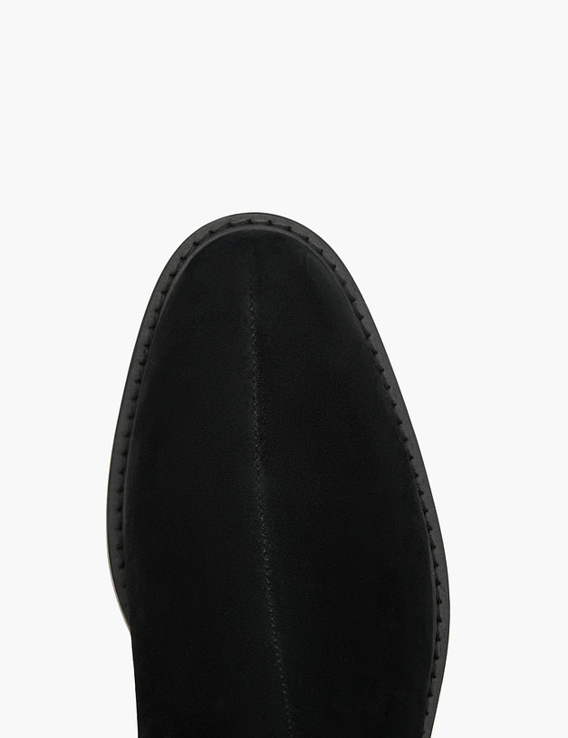 Черные женские ботинки из велюра MASCOTTE 22-3200324-3605M | ракурс 4