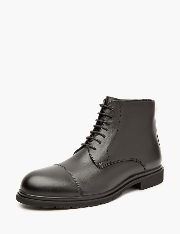 Черные мужские зимние ботинки MASCOTTE 128-222533-0102 | ракурс 2
