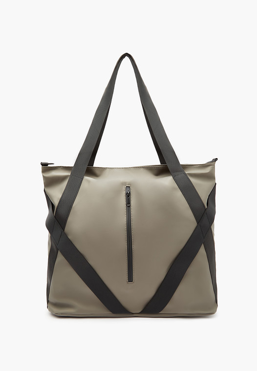 Оливковая женская сумка-шоппер