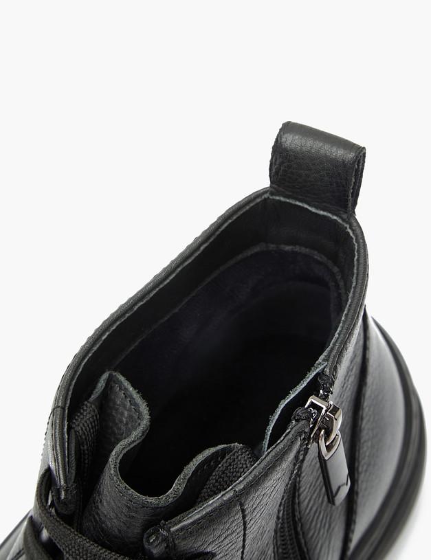 Черные мужские ботинки из кожи MASCOTTE 22-321821-0102 | ракурс 6