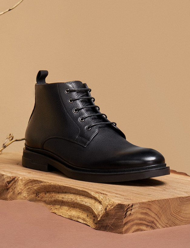 Черные мужские ботинки MASCOTTE 58-224427-0102 | ракурс 1