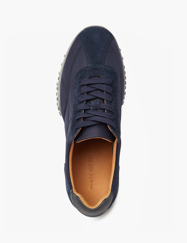 Синие мужские кроссовки из текстиля MASCOTTE 22-4192111-0203 | ракурс 5