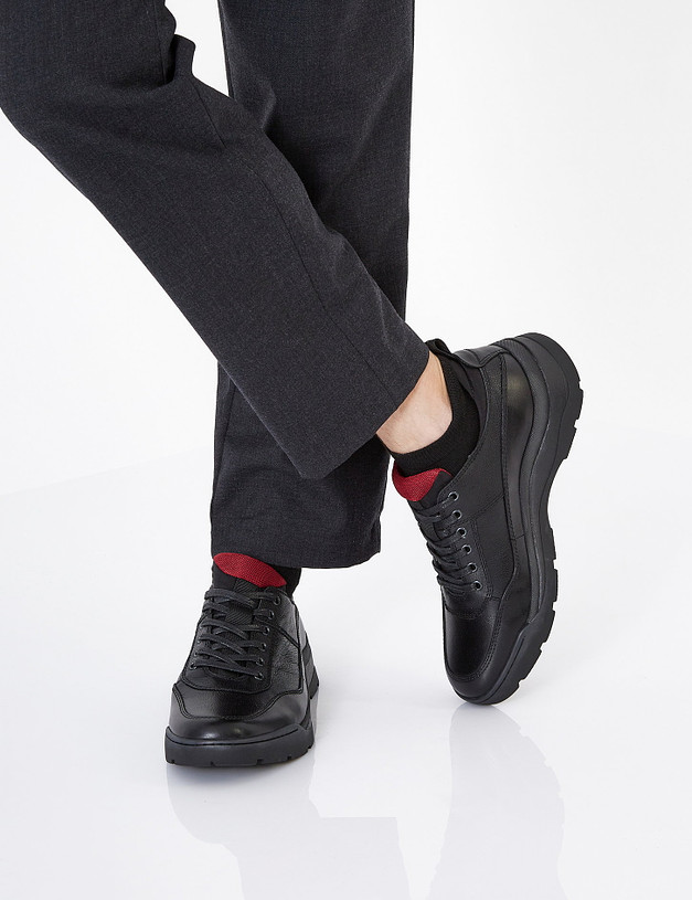 Черные мужские кроссовки MASCOTTE 22-121521-0102 | ракурс 1