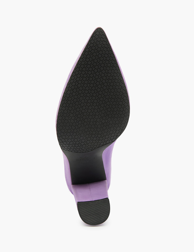 Фиолетовые женские туфли из велюра MASCOTTE 172-3183811-4626M | ракурс 6