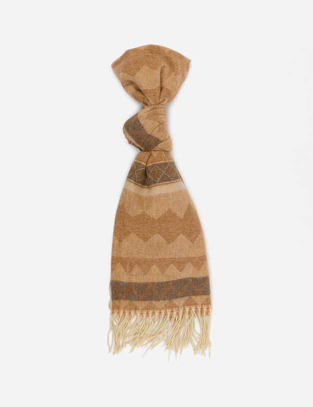 Коричневый женский шарф MASCOTTE 730-0203-2409 | ракурс 1
