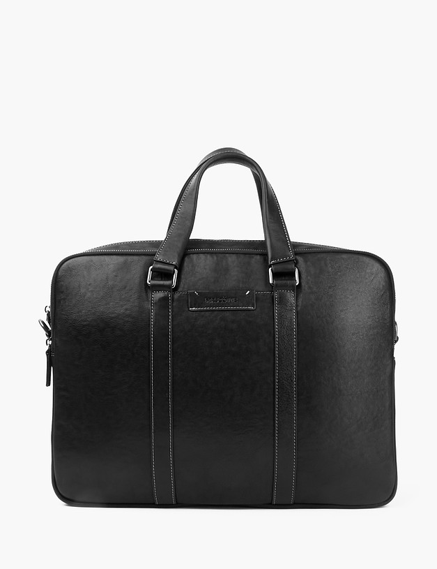 Черный мужской портфель MASCOTTE 604-2151-102 | ракурс 2