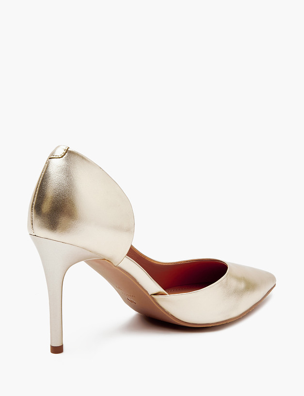 Золотые женские туфли MASCOTTE 233-412811-0115 | ракурс 3