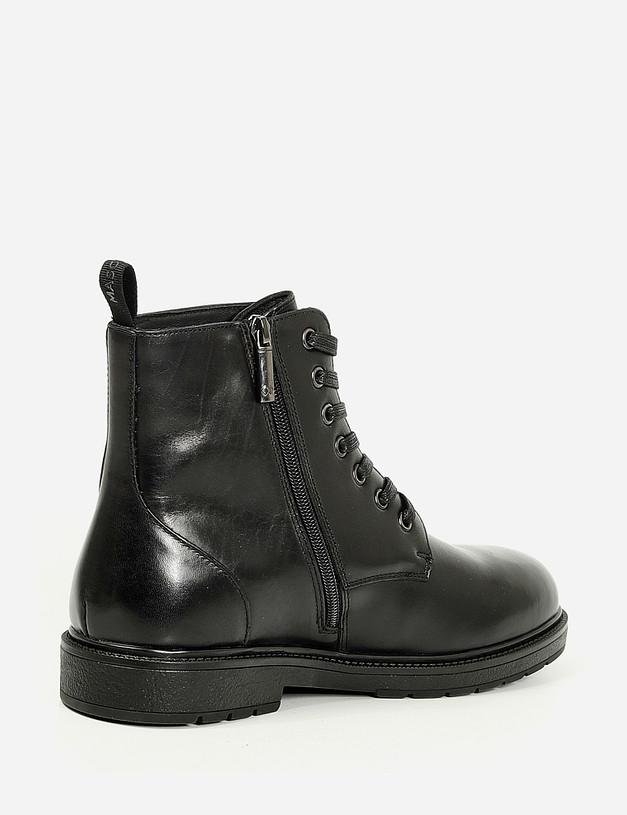 Черные мужские ботинки на меху MASCOTTE 58-1212032-0102 | ракурс 4