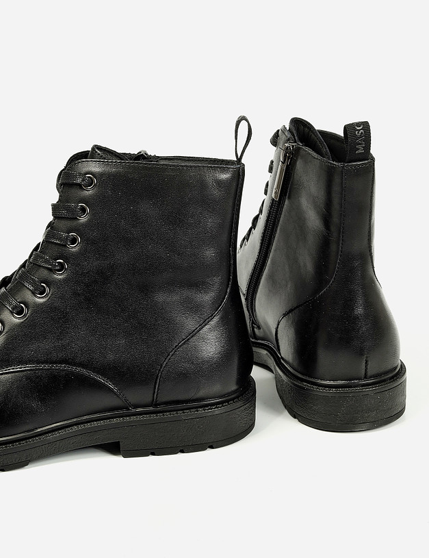 Черные мужские ботинки на меху MASCOTTE 58-1212032-0102 | ракурс 7