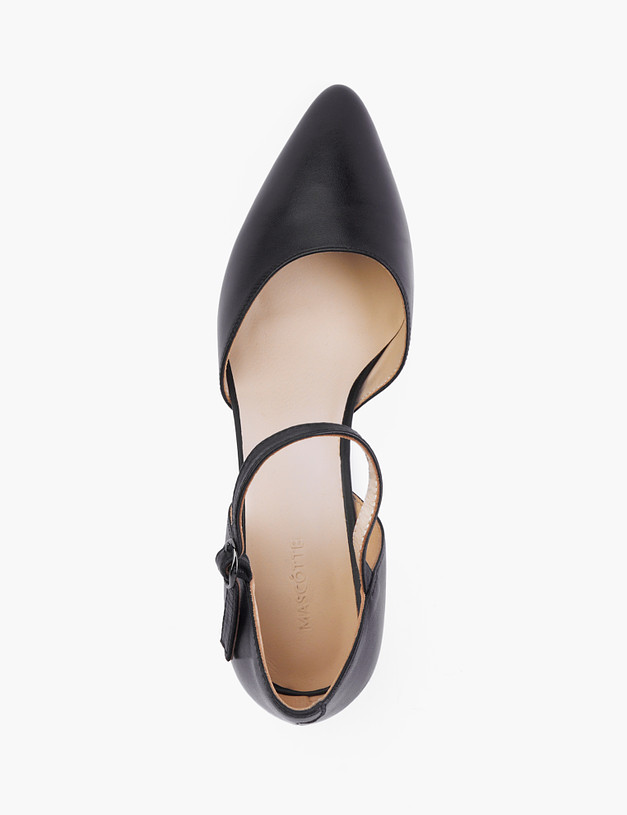 Черные кожаные женские туфли MASCOTTE 99-212211-3501M | ракурс 5