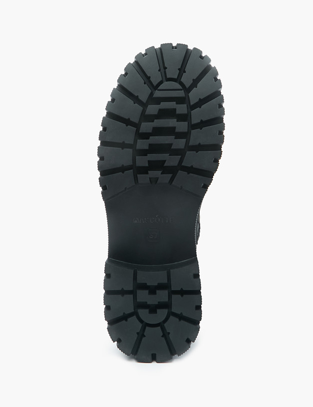 Черные женские зимние ботинки на рельефной подошве MASCOTTE 58-225331-0102 | ракурс 5