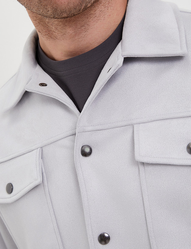 Серая мужская куртка-рубашка MASCOTTE 885-4130-2410 | ракурс 4